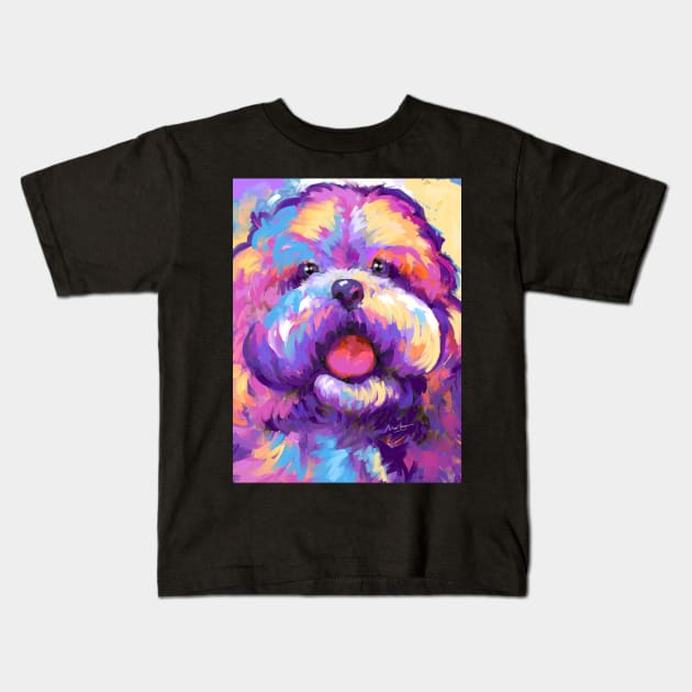 Havanese Dog Kids T-Shirt by mailsoncello